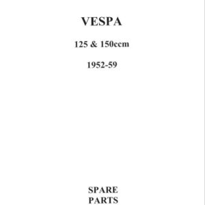 Vespa 1952 - 1959 125 & 150cc  Reservedelskatalog